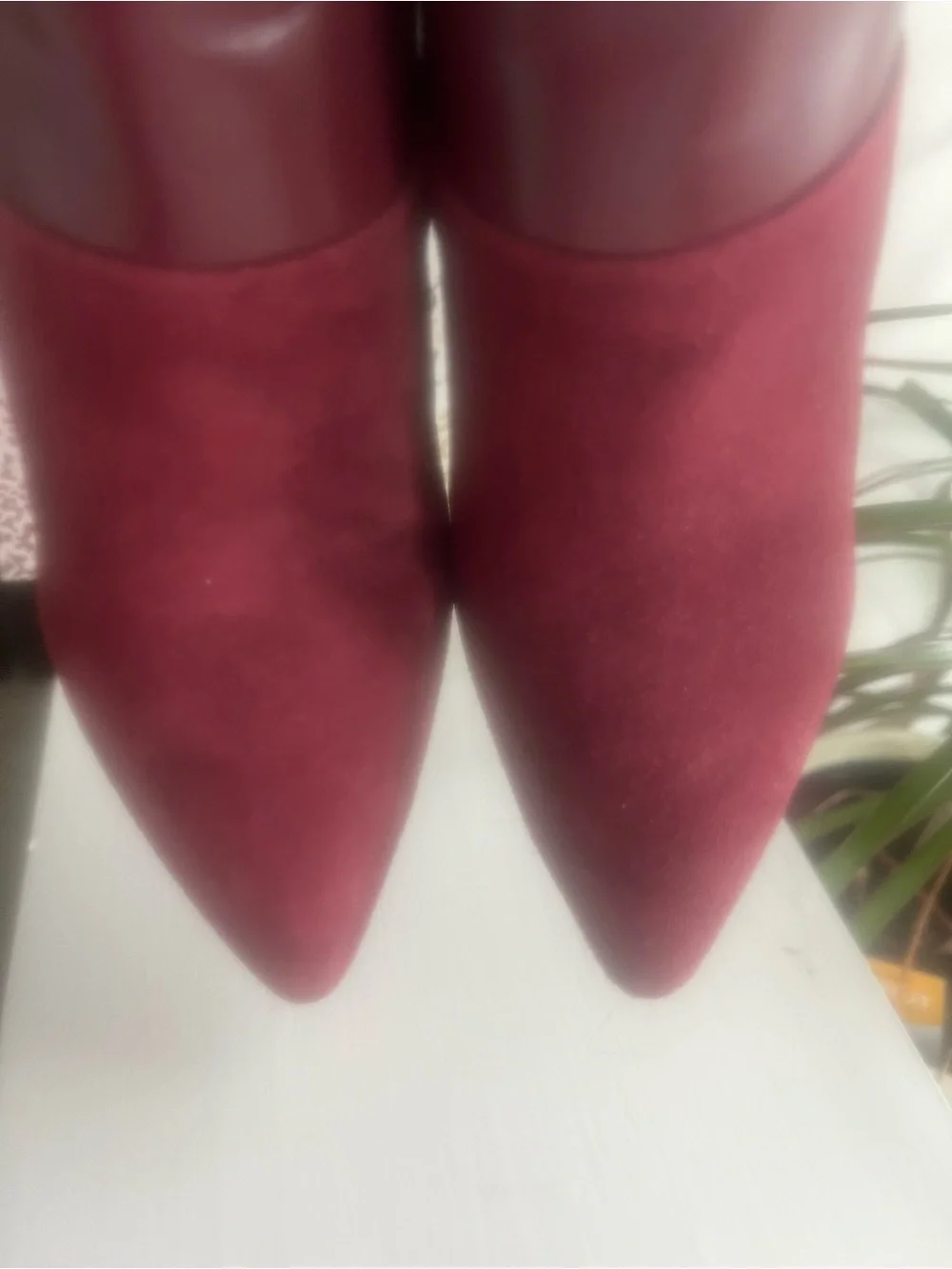 Michael Kors Burgundy Pointed-Toe Ankle Booties